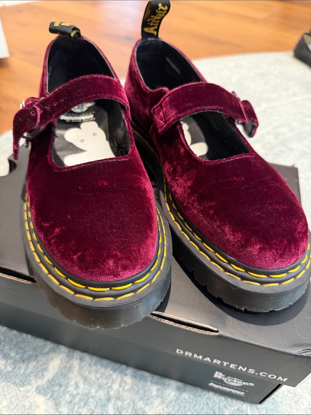 Heaven by Marc Jacobs Addina DS Bex HMJ Dr. Martens Velvet Mary Jane size 7